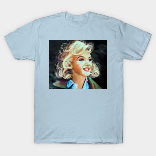 Marilyn Blue T-Shirt by Angie Braun